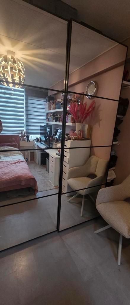 Aangepaste PAX kast met spiegeldeuren, Huis en Inrichting, Kasten | Kledingkasten, Ophalen