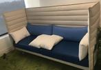 Vitra Alcove sofa highback bank fauteuil wit LEER design, Ophalen, Gebruikt, Leer, Nvt