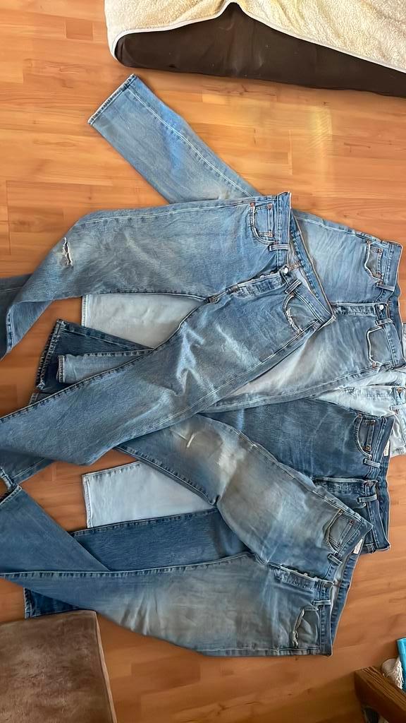 Levi’s 501 , 5 stuks, Kleding | Heren, Spijkerbroeken en Jeans, Gedragen, W33 - W34 (confectie 48/50), Blauw, Ophalen of Verzenden