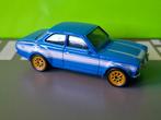 Mattel - 1970 Ford Escort RS1600 Mk1 [blauw] 1/55, Hobby en Vrije tijd, Ophalen of Verzenden, Zo goed als nieuw, Auto