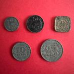 Set zinken oorlogsmunten Nederland 1941-1942, Postzegels en Munten, Munten | Nederland, Ophalen of Verzenden, Koningin Wilhelmina
