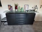 Dressoir zwart, Huis en Inrichting, Kasten | Dressoirs, Ophalen, Gebruikt, 25 tot 50 cm