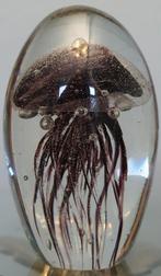 Beeld glassitem mondgeblazen kwal paars / aubergine / zwart, Ophalen of Verzenden
