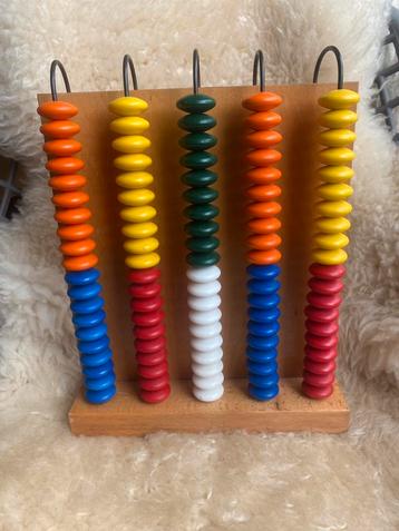 Vintage groot houten telraam van Jelgro Bolsward BV beschikbaar voor biedingen