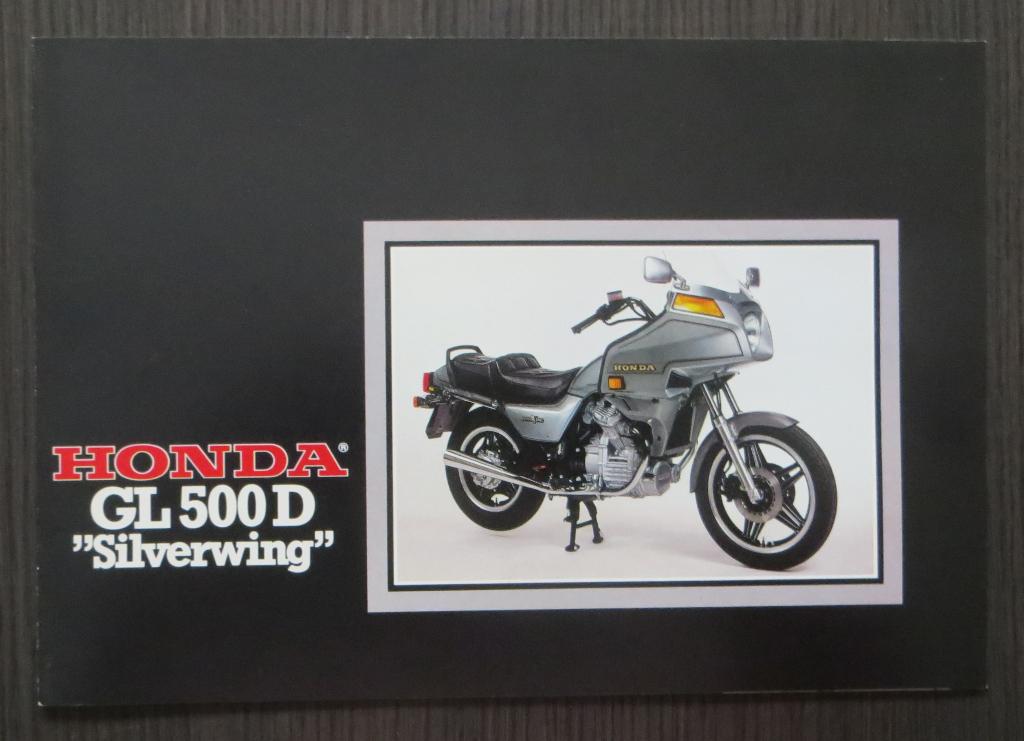 Folder Honda GL 500 D Silverwing - circa 1981 (Nederlands), Motoren, Verzenden, Honda