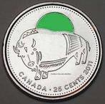 Canada - 2 x 25 cents 2011 - colored Bison / bu, Verzenden, Noord-Amerika, Setje