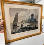 Claude Joseph Vernet (1714-1789) La Mer Calme Engraving ART, Antiek en Kunst, Kunst | Etsen en Gravures, Ophalen of Verzenden
