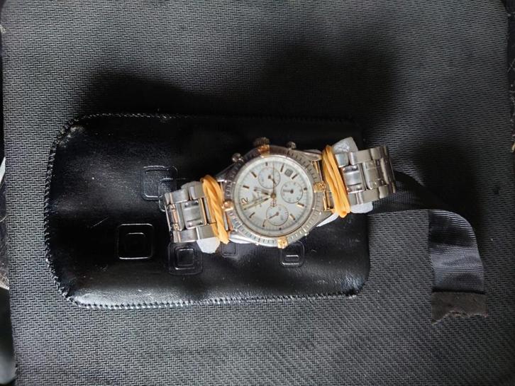 Horloge van merk Breitling, Sieraden, Tassen en Uiterlijk, Horloges | Heren, Zo goed als nieuw, Polshorloge, Breitling, Overige materialen