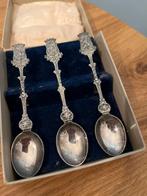 Verzilverde Douwe Egberts Jubileum Lepeltjes, Antiek en Kunst, Antiek | Bestek, Ophalen of Verzenden