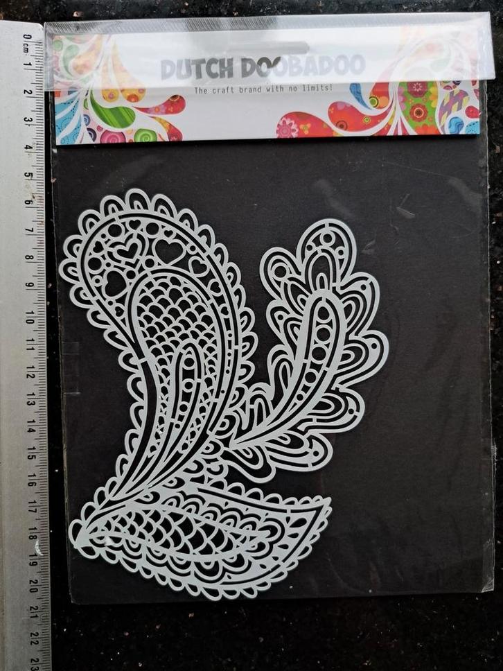 STENCIL MASK SJABLOON DUTCH DOOBADOO MIXED MEDIA KAART MAKEN, Hobby en Vrije tijd, Scrapbooking, Zo goed als nieuw, Frame of Mal