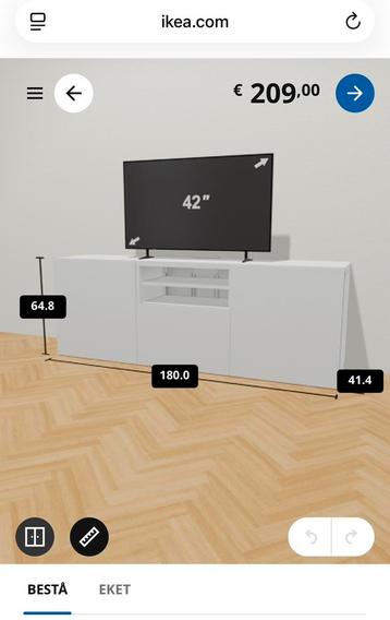 Ikea Besta / Lappviken 180 cm breed - afbeelding 2