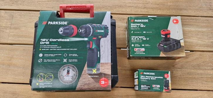 Parkside 12v Schroefmachine, Doe-het-zelf en Verbouw, Gereedschap | Boormachines, Nieuw, Boor- en Schroefmachine, Minder dan 400 watt