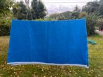 Didas deken dralon blauw 244 cm bij 195 cm, Huis en Inrichting, Woonaccessoires | Plaids en Woondekens, Ophalen of Verzenden, Gebruikt