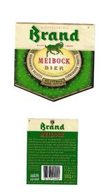 Bieretiket Brand  Meibock Bier 30 cl thte aug95 no 094900, Verzamelen, Ophalen of Verzenden, Zo goed als nieuw, Overige typen