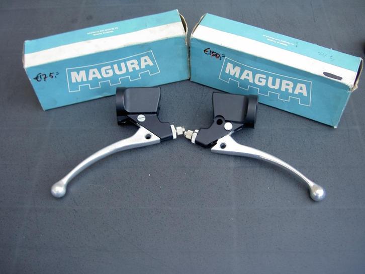 set nos magura blokhandels met rechte grepen tbv trommelrem, Fietsen en Brommers, Brommeronderdelen | Zundapp, Nieuw, Overige typen