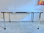 tafel GS686 Dutch Originals wit chromen poten 160 x 90 cm, Ophalen, -, -, Zo goed als nieuw
