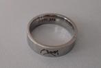 Ring - vriendschapsring - tekst: I love you, 18 tot 19, Gebruikt, IJzer of Staal, Ophalen of Verzenden