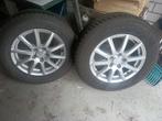 Te koop, winterbanden 4 stuks met aluminium velgen., Auto-onderdelen, Banden en Velgen, Ophalen, 16 inch, 215 mm, Winterbanden