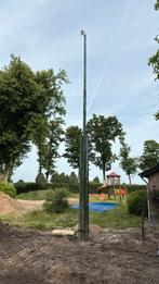 Lichtmast met led lamp ca 10 meter hoog, Doe-het-zelf en Verbouw, Bouwverlichting, Ophalen of Verzenden, Zo goed als nieuw