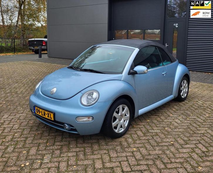 Volkswagen New Beetle Cabriolet 2.0,Airco,PDC,BT,APK11/26!, Auto's, Volkswagen, Bedrijf, Te koop, Beetle (Kever), ABS, Airbags