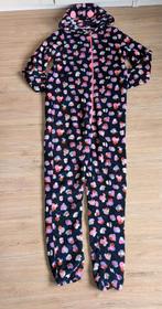 Hema onesie huispak 158 164 zgan fleece fleecepak, Ophalen of Verzenden, Zo goed als nieuw, Hema, Meisje