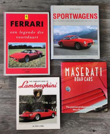 Mooie autoboeken voor de kenner, set van vier beschikbaar voor biedingen