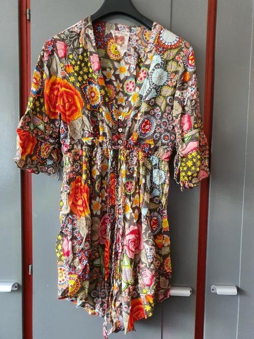 Amor Lola Tuniekje van Amiga de Isla Ibiza, Maat S/M, Kleding | Dames, Jurken, Maat 38/40 (M), Oranje, Boven de knie, Ophalen of Verzenden