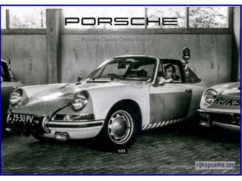 Porsche 911 Targa T "Rijkspolitie" (bj 1971), Auto's, Oldtimers, Bedrijf, Te koop, Porsche, Benzine, Cabriolet, Handgeschakeld
