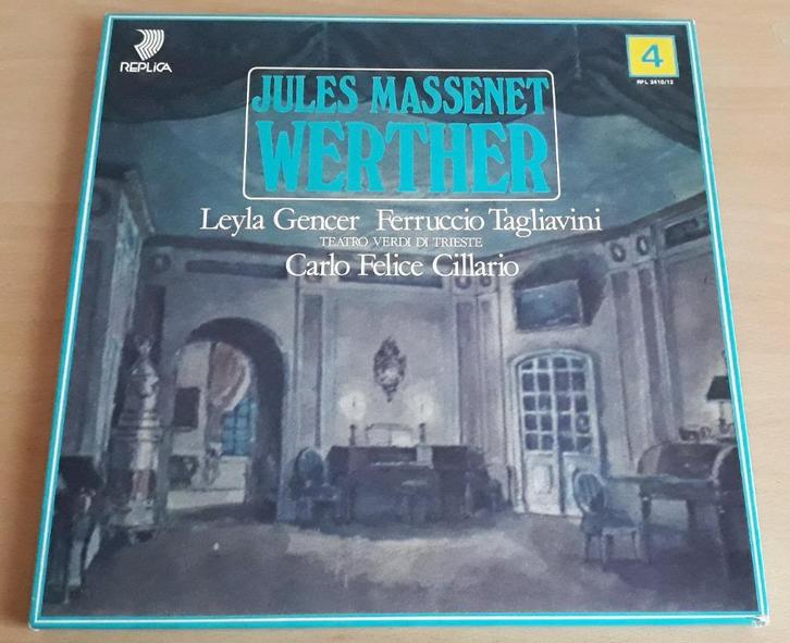 Werther - Leyla Gencer, Ferruccio Tagliavini -Complete opera, Cd's en Dvd's, Vinyl | Klassiek, Zo goed als nieuw, Opera of Operette
