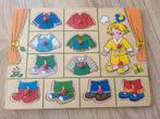Houten puzzel 'aankleden', 10 tot 50 stukjes, Ophalen of Verzenden, Zo goed als nieuw, Van hout