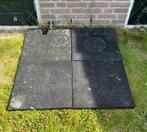 Rubber tegels 50x50cm zware tegels - nog 70 stuks, Ophalen, Rubber, Zo goed als nieuw, 10 m² of meer