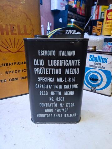 Shell Olieblik Militair 1960 beschikbaar voor biedingen