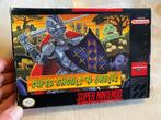 Super Ghouls'n Ghosts NTSC - BOX + GAME, Spelcomputers en Games, Games | Nintendo Super NES, Ophalen of Verzenden, Zo goed als nieuw
