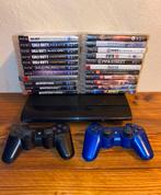 Playstation 3 superslim met 2 controllers en games, Spelcomputers en Games, Ophalen, Met games, Super Slim, Met 2 controllers