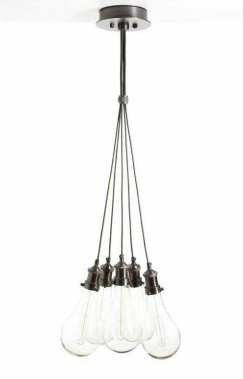 Nieuwe Hanglamp - 7 Lichtpunten nog volledig in verpakking, Huis en Inrichting, Lampen | Hanglampen, Nieuw, 75 cm of meer, Glas