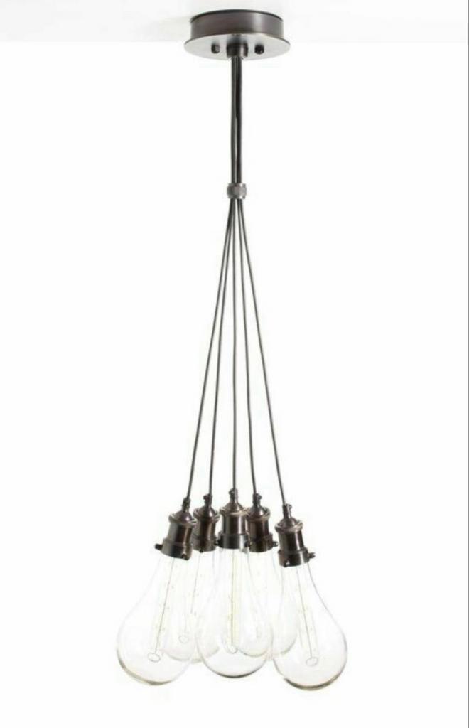 Nieuwe Hanglamp - 7 Lichtpunten nog volledig in verpakking, Huis en Inrichting, Lampen | Hanglampen, Nieuw, 75 cm of meer, Glas