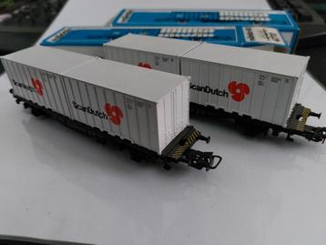 Stam containerwagons, Marklin H0 beschikbaar voor biedingen