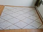 Hoogpolig vloerkleed ruiten Berber - crème/bruin 150x200 cm, Ophalen, Gebruikt, Crème, 200 cm of meer