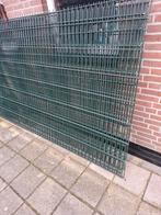 6 Dubbelstaafmatten 8/6/8 - 2,5m x 1,4m - Groen, Tuin en Terras, Ophalen, Gebruikt, IJzer, Dubbelstaafmat hekwerk