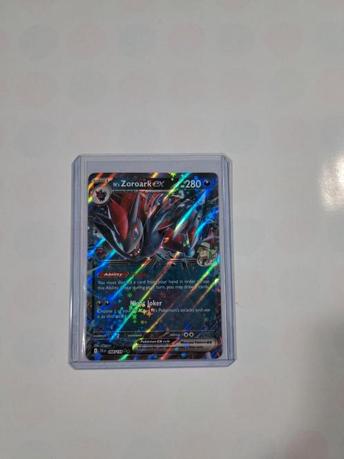 Pokemon N's zoroark ex 098/159 Journey Together, Hobby en Vrije tijd, Verzamelkaartspellen | Pokémon, Nieuw, Losse kaart, Foil