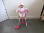 LEUKE POP MET HOUTEN KINDERSTOEL, Ophalen of Verzenden, Zo goed als nieuw, Babypop