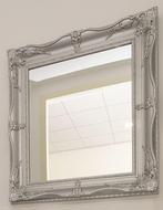 Romantische victoriaansespiegel & lijst met glasplaat, Huis en Inrichting, Woonaccessoires | Spiegels, Ophalen, Vierkant, Zo goed als nieuw