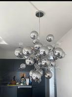 Moderne Bolvormige Kroonluchter, Ophalen of Verzenden, Zo goed als nieuw, Glas