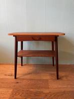 Vintage houten bijzettafel, Gebruikt, 55 tot 75 cm, Vintage deens retro, Nvt