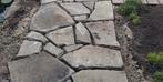 Flagstones grijs, Tuin en Terras, Tegels en Klinkers, Ophalen, Gebruikt, Natuursteen, Terrastegels