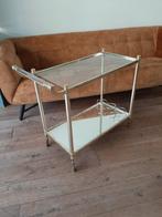 Vintage Hollywood Regency Trolley, Huis en Inrichting, Ophalen, Gebruikt, 50 tot 100 cm, 25 tot 50 cm