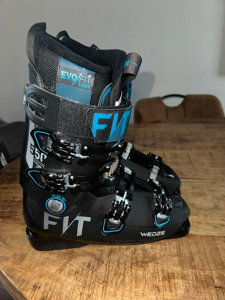 Wedze Evo Fit 550 Decathlon Skischoenen 42-43,5  1x Gebruikt, Sport en Fitness, Skiën en Langlaufen, Zo goed als nieuw, Schoenen
