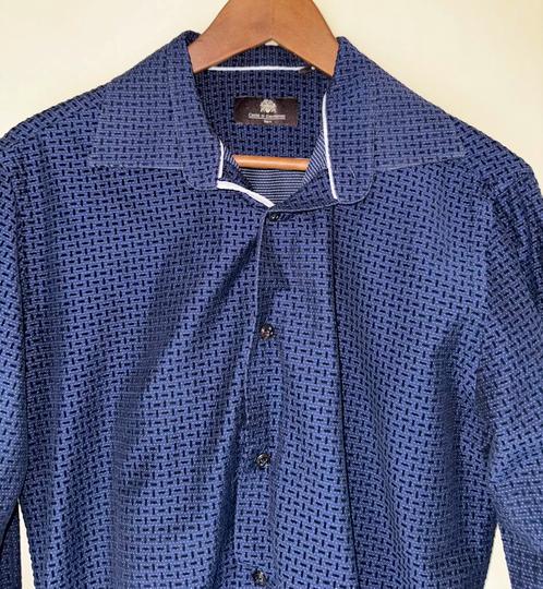 Circle of gentleman overhemd, Kleding | Heren, Overhemden, Zo goed als nieuw, Halswijdte 39/40 (M), Blauw, Ophalen of Verzenden