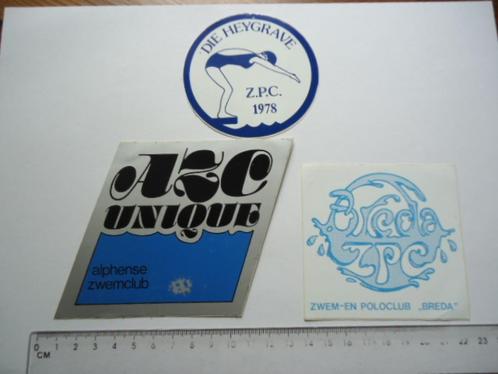 sticker oud ZWEMMEN CLUB zwembad Breda Heygrave Azc Unique, Verzamelen, Stickers, Zo goed als nieuw, Bedrijf of Vereniging, Verzenden