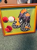 Schilderij clownschoenen, Antiek en Kunst, Kunst | Schilderijen | Abstract, Ophalen